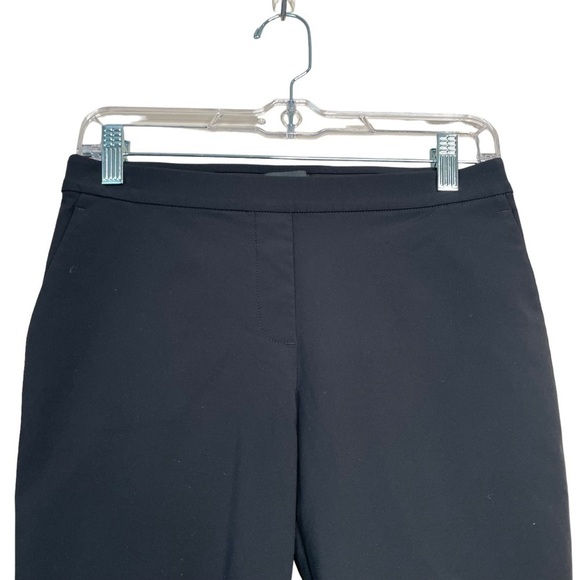 Theory Dress Pants Size 0 Thaniel Kennett Pull On Work Career Slacks Black - Picture 3 of 10